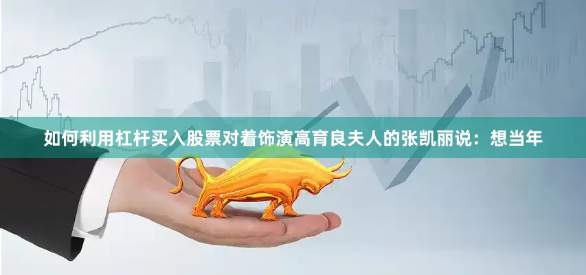 如何利用杠杆买入股票对着饰演高育良夫人的张凯丽说：想当年