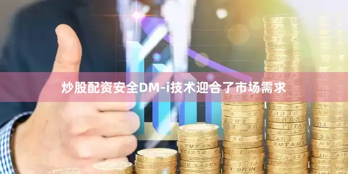 炒股配资安全DM-i技术迎合了市场需求